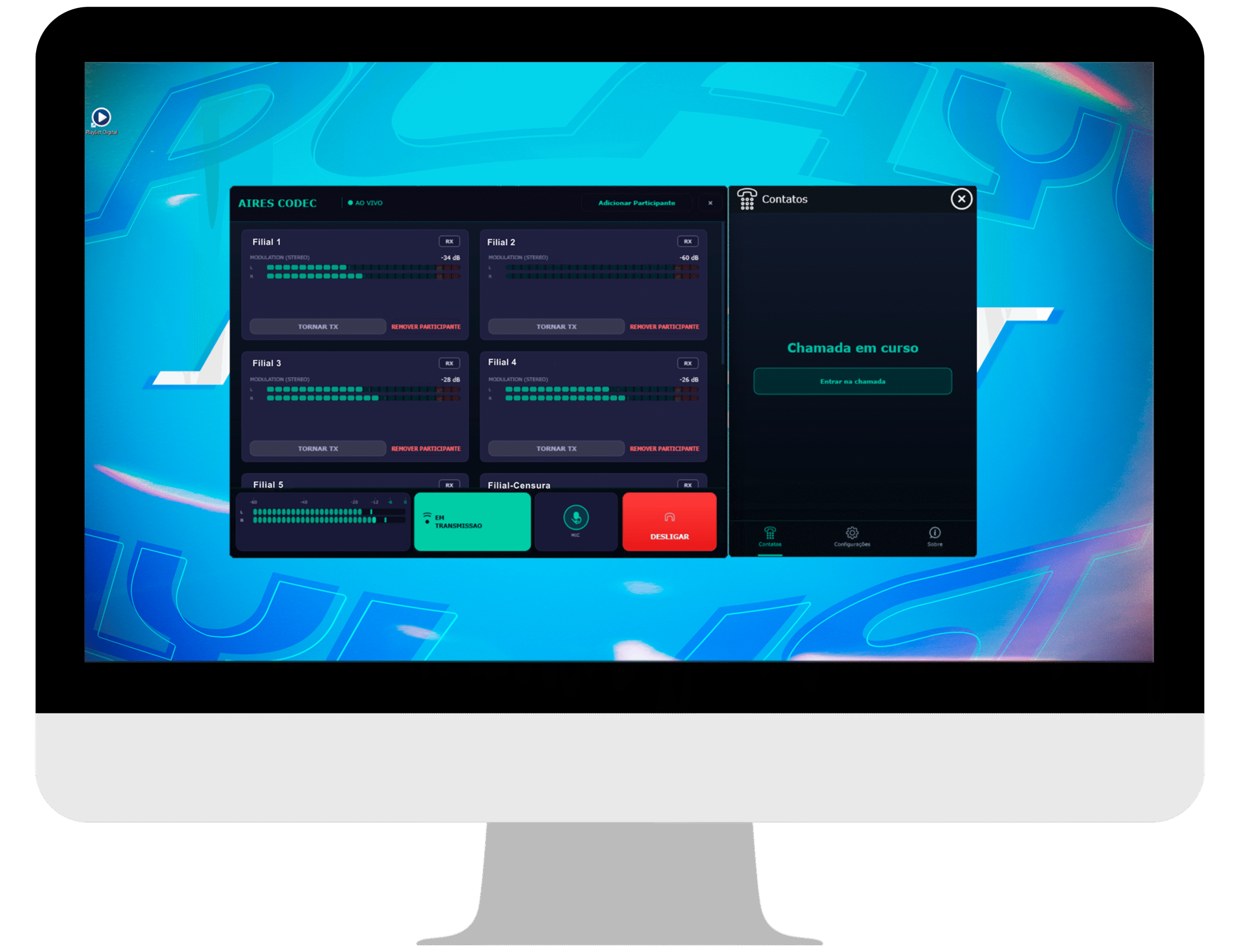 Interface do Aires Codec