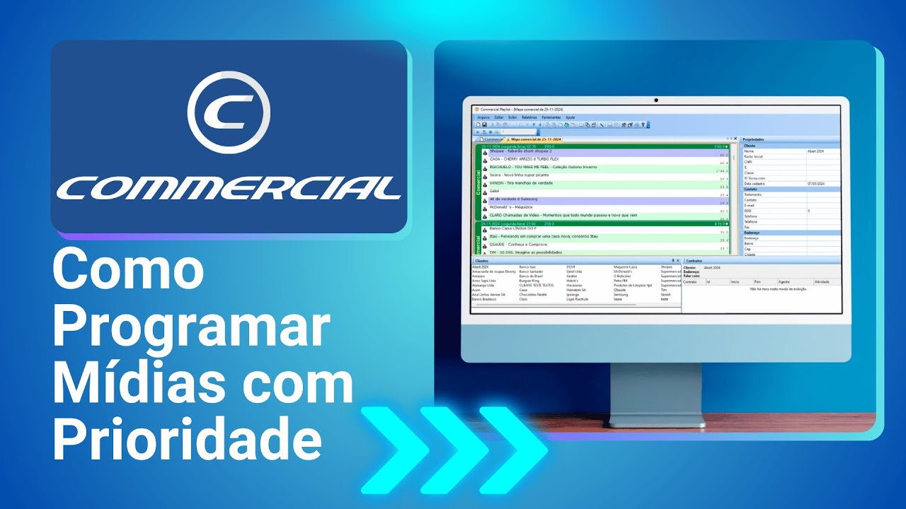 Como Programar Mídias Com Prioridade No Commercial